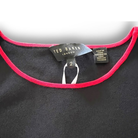 NEW Ted Baker Ref & Black Dress - Picture 4 of 6